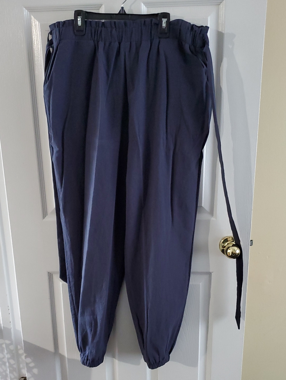 SHEIN Navy Elastic Waist Jogger Pants
